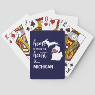 Jeu De Cartes Michigan home est le coeur