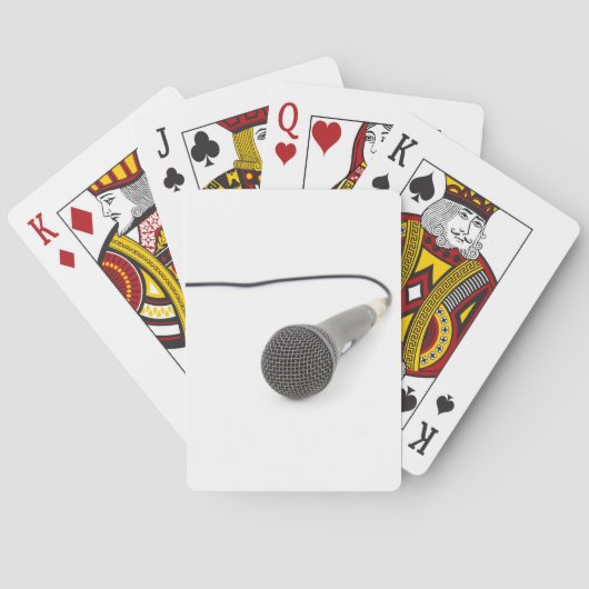 Jeu De Cartes Microphone de studio (dos)