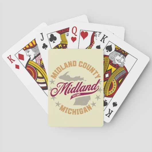 Jeu De Cartes Midland, Michigan (dos)