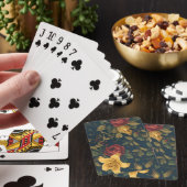 Jeu De Cartes Midnight Victorian Floral – Yellow Lilies & Roses  (In Situ)