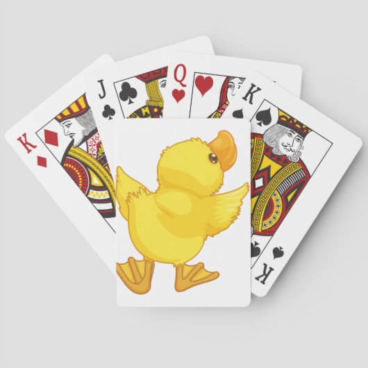 Jeu De Cartes mignon canard caricature (dos)