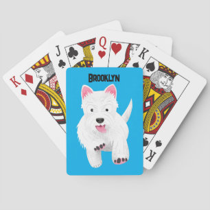 Jeu De Cartes Mignon chien cartoon terrier west highland blanc
