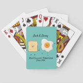 Jeu De Cartes Mignonne Drôle Joyeux Toast Eggcelcelcelcelcate En (dos)