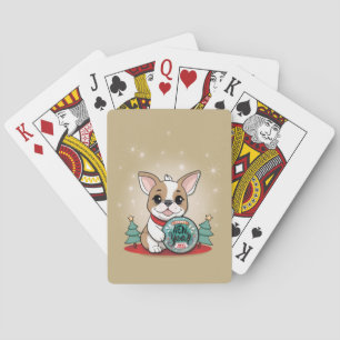Jeu De Cartes Mignonne French Bulldog Drôle Bonne année