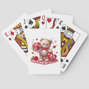 Jeu De Cartes Mignonne Valentine's Day Teddy Bear