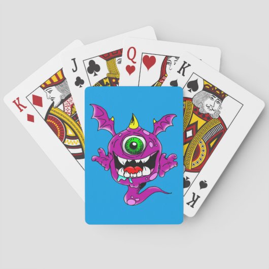Jeu De Cartes Mignons pourpres gens mangent Monster (dos)