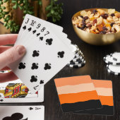 Jeu De Cartes Mini-bandes orange et noir ondulé (In Situ)