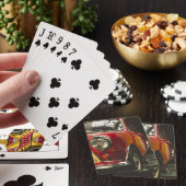 Jeu De Cartes Mini voiture rouge classique (In Situ)