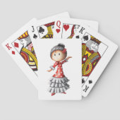 Jeu De Cartes Minimalist Cute Sevillana Dancer Illustration (dos)