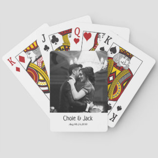 Jeu De Cartes Minimalist Game one Black and white Couple Photo 