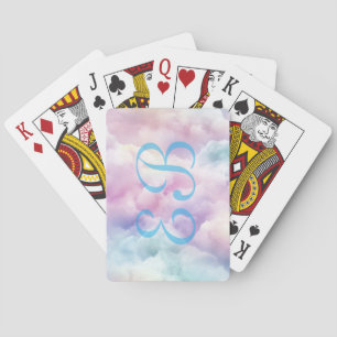 Jeu De Cartes Minimaliste Moderne Élégant Monogramme Personnalis