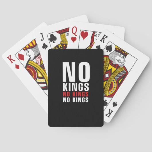 Jeu De Cartes Minimalistic Design No Kings Rebellious No Kings G (dos)