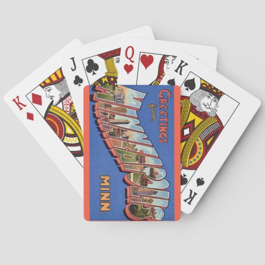 Jeu De Cartes Minneapolis Salutations Jouer aux cartes (dos)