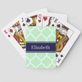 Jeu De Cartes Mint White Moroccan (dos)