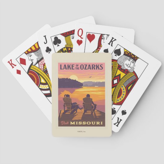 Jeu De Cartes Missouri | Lac des Ozarks (dos)