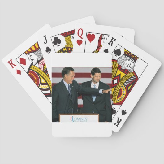 Jeu De Cartes Mitt Romney et Paul Ryan (dos)