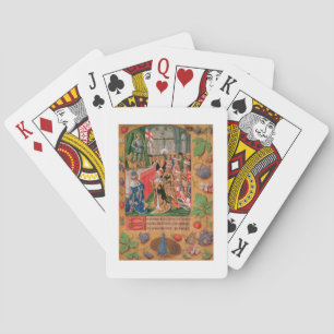 Jeu De Cartes Mme Add 25698 f.3 a illuminé la page d'un livre de