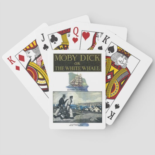 Jeu De Cartes Moby Dick les grandes cartes de jeu de baleine (dos)