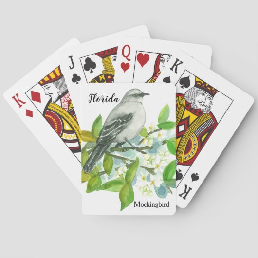 Jeu De Cartes Mockingbird Orange Blossom Floride Souvenir (dos)