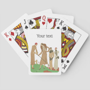 Jeu De Cartes Mode des années 1920 Dames élégantes jouant au gol