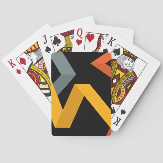 Jeu De Cartes Mode graphique urbain, dynamique, moderne et dynam (dos)
