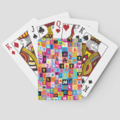 Jeu De Cartes Modèle d'alphabet embrouillé (dos)