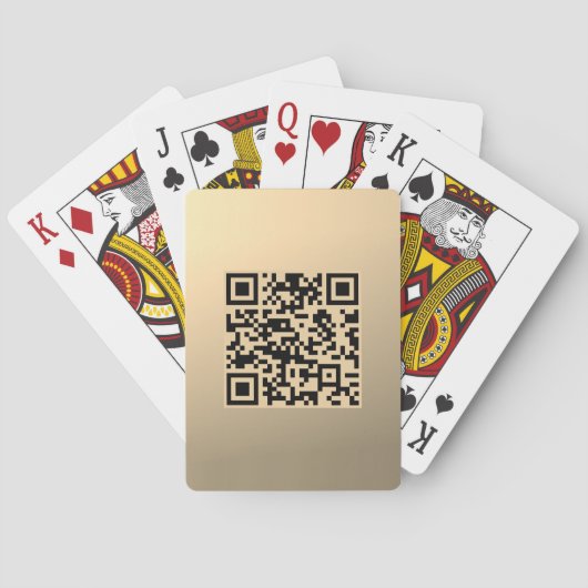 Jeu De Cartes Modèle de code QR instantanément modifiable | Faux (dos)