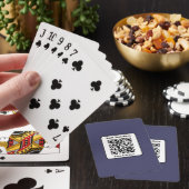 Jeu De Cartes Modèle de code QR numérisable avec texte modifiabl (In Situ)