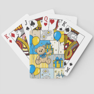 Jeu De Cartes Modèle de jardin de marguerites Ourson (4)