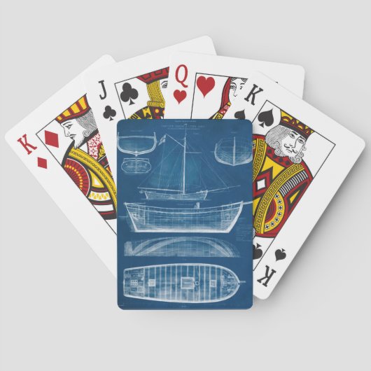 Jeu De Cartes Modèle de navire antique II (dos)