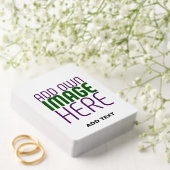 JEU DE CARTES MODÈLE DE TEXTE D'IMAGE BLANCHE SIMPLE MODERNE (Insitu (Mariage))