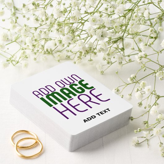 JEU DE CARTES MODÈLE DE TEXTE D'IMAGE BLANCHE SIMPLE MODERNE (Insitu (Mariage))