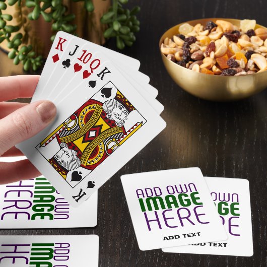 JEU DE CARTES MODÈLE DE TEXTE D'IMAGE BLANCHE SIMPLE MODERNE (Insitu)