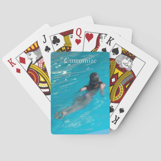 Jeu De Cartes Modèle féminin natation Thunder_Cove (dos)