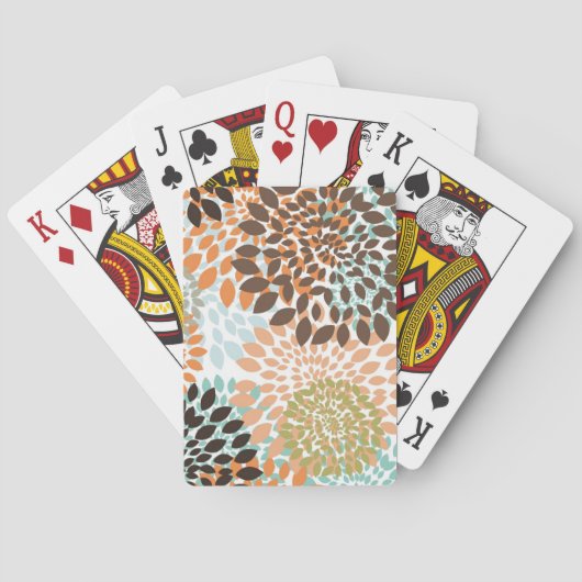 Jeu De Cartes Modèle floral (dos)