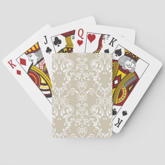 Jeu De Cartes Modèle floral (dos)