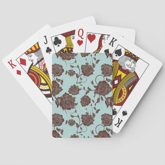 Jeu De Cartes Modèle floral (dos)