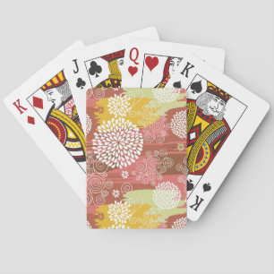 Jeu De Cartes Modèle floral 2