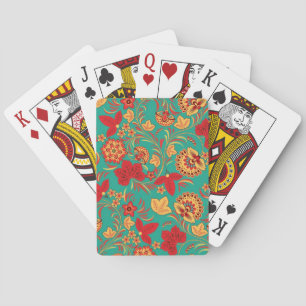 Jeu De Cartes Modèle floral 2