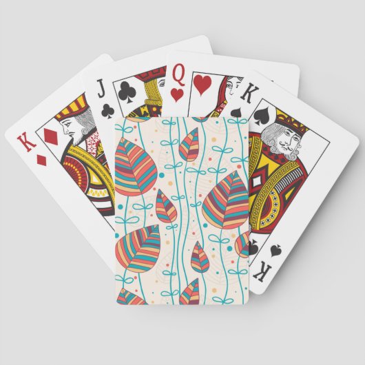 Jeu De Cartes Modèle floral 5 (dos)