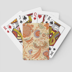 Jeu De Cartes Modèle floral antique de Chintz Paisley