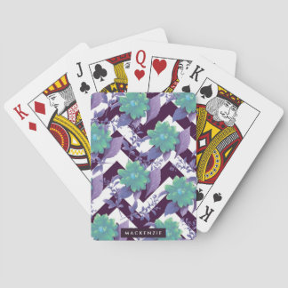 Jeu De Cartes Modèle floral mou