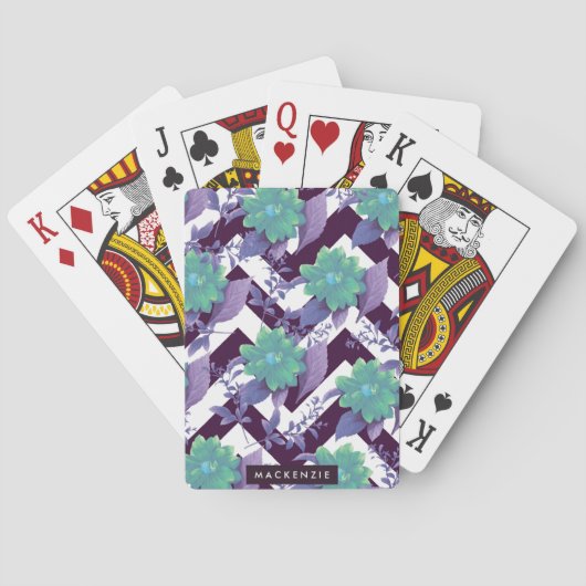 Jeu De Cartes Modèle floral mou (dos)