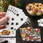 Jeu De Cartes Modèle floral rétro (In Situ)