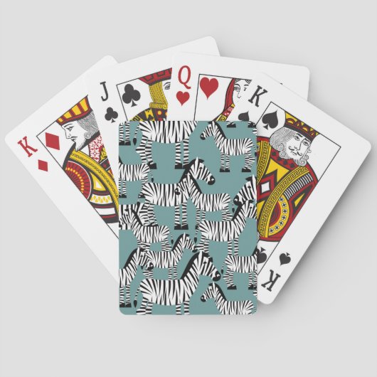 Jeu De Cartes Modèle Zebra (dos)