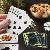 Jeu De Cartes Modèles Big Cat : Panthère noire teintée verte (In Situ)