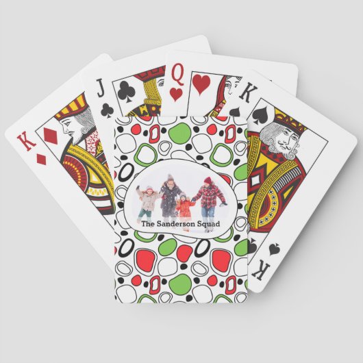 Jeu De Cartes Modern Custom Family Game Night Gift Playing Cards (dos)