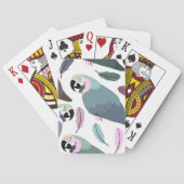 Jeu De Cartes Modern Parrots Tropical Pattern  (dos)