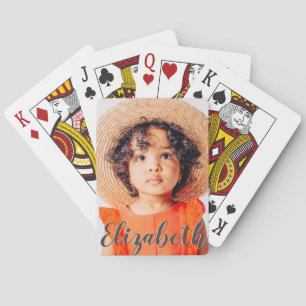 Jeu De Cartes Modern Simple Script Ajouter votre nom et photo