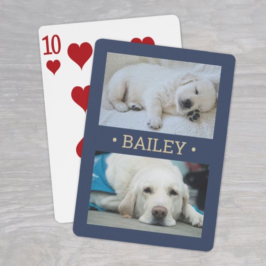 Jeu De Cartes Moderne 2 Photo Dog ou n'importe quel nom Marine B